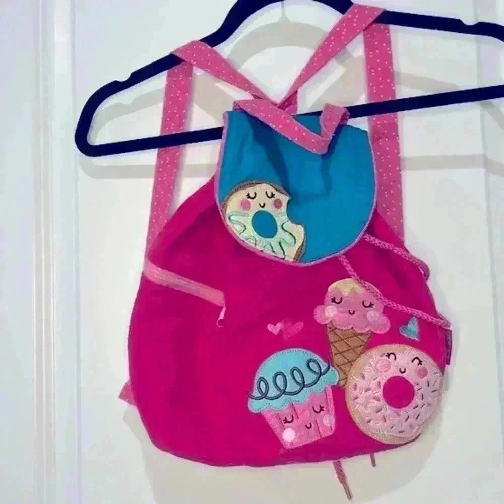 STEPHEN JOSEPH PINK & TEAL MINI BACKPACK